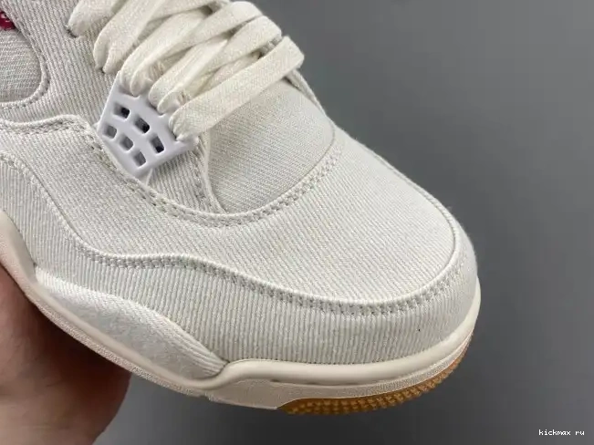 Cheap Kickmax Jordan Levi's Air x 4 'White' AO2571-100 0621